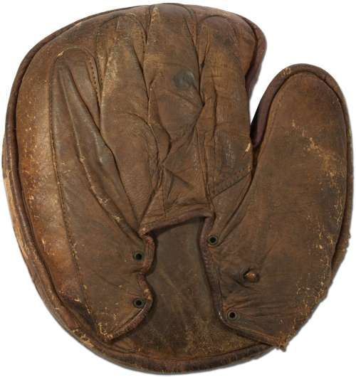 Hook and Eye Back Catchers Mitt Back