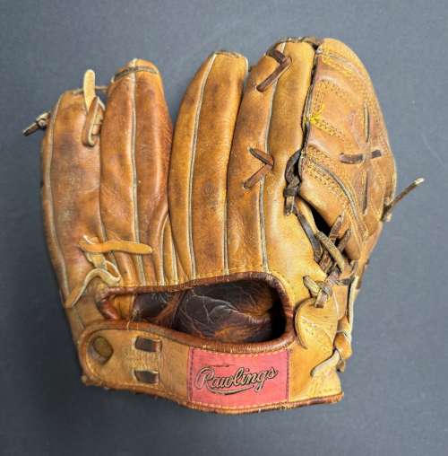Mickey Mantle Rawlings MM Personal Model Back