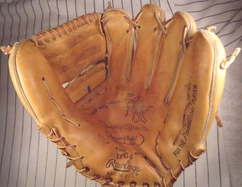 Mickey Mantle Rawlings XPG6 Personal Model Front